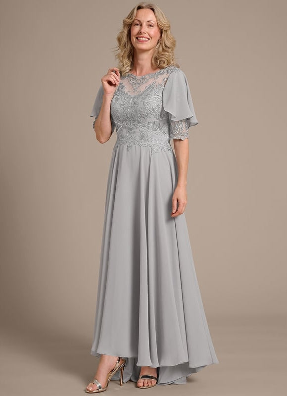 Robe Chic Grise Élégante - gallery 4
