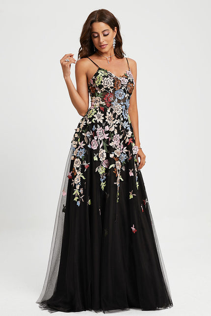 Robe Chic Fleurir Sombre - gallery 1
