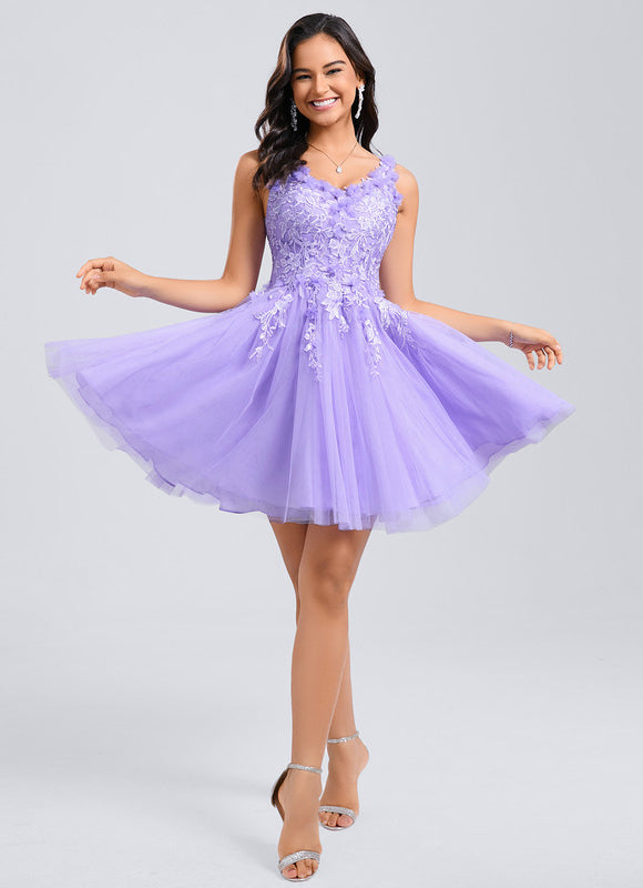 Robe Chic Tulle Lavande - gallery 5