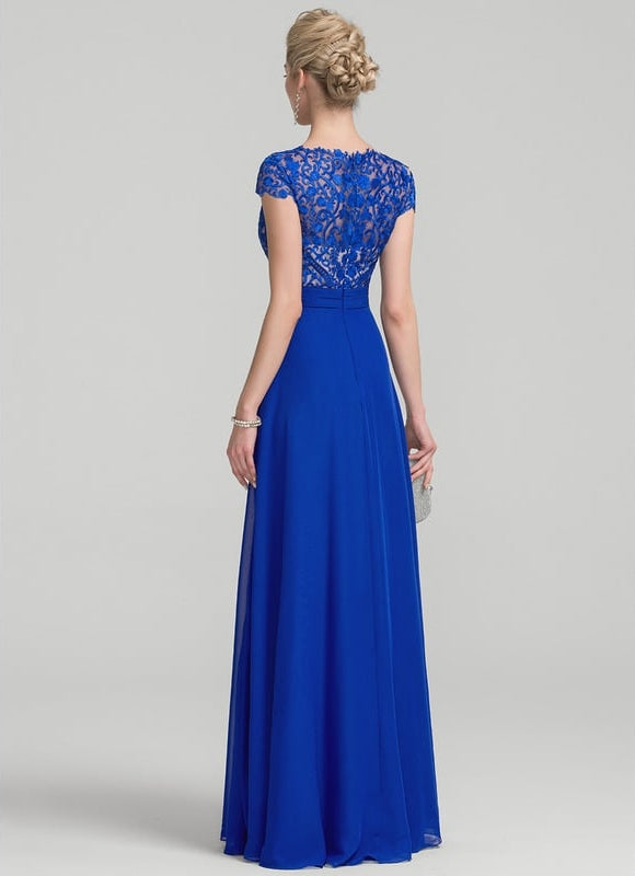 Robe Chic Longue Marine Élégante - gallery 2
