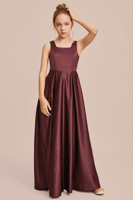 Robe Chic Bleu Satiné - gallery 3
