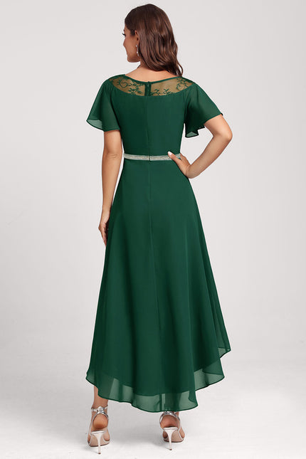 Robe Chic Élégance Verte Flottante - gallery 4