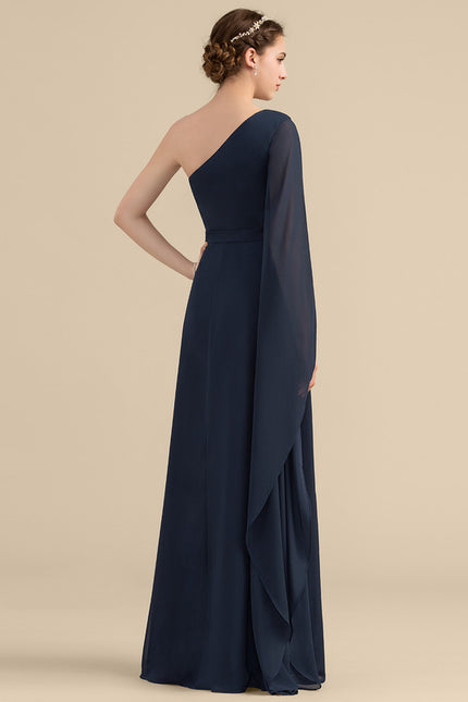 Robe Chic Asymétrique Beige - gallery 4