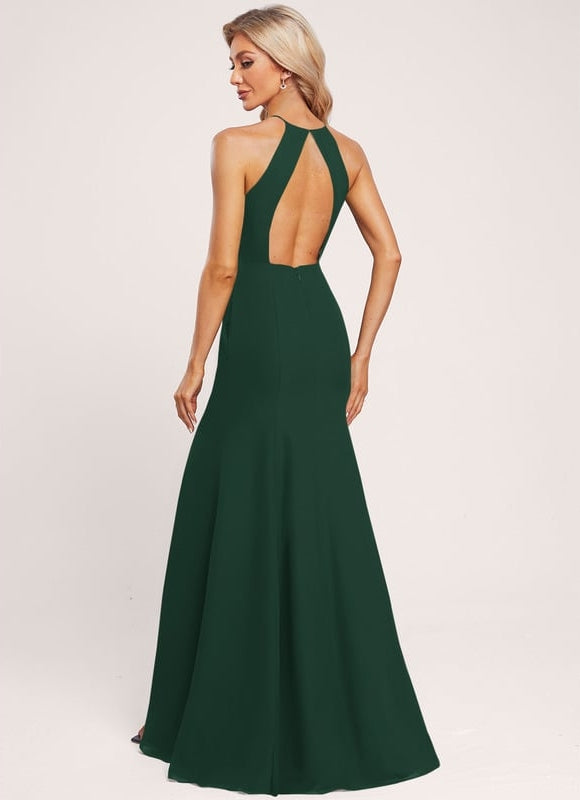 Robe Chic Satinée Beige - gallery 1