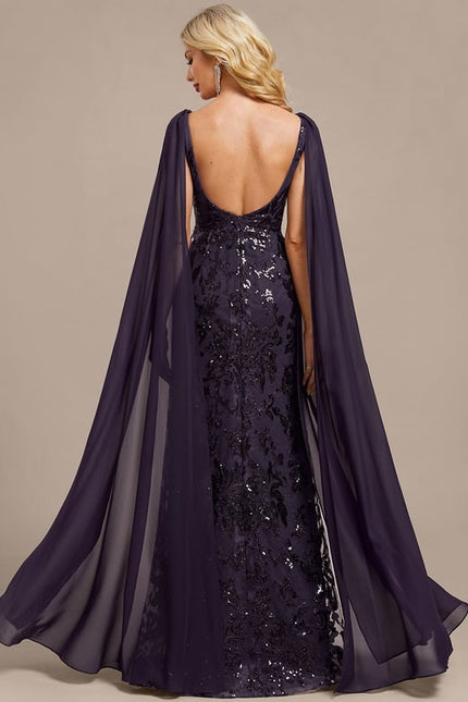 Robe Chic Cape Pailletée - gallery 5
