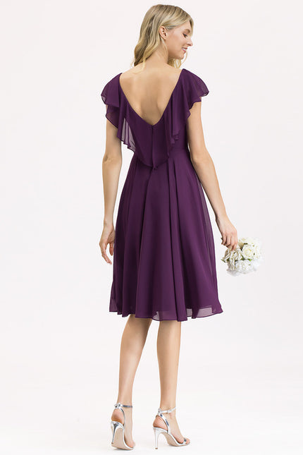 Robe Chic Bleu Élégance Flottante - gallery 5