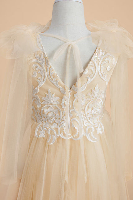 Robe Chic Tulle Beige - gallery 4