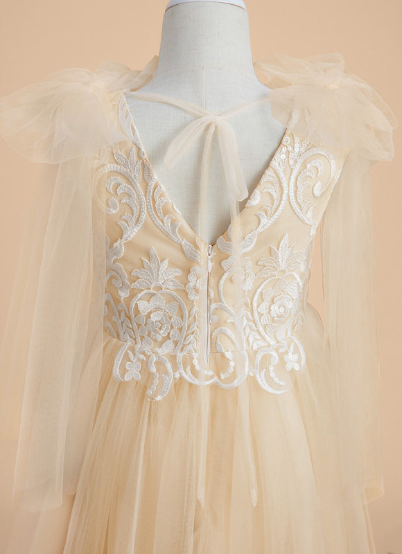 Robe Chic Tulle Beige - gallery 4