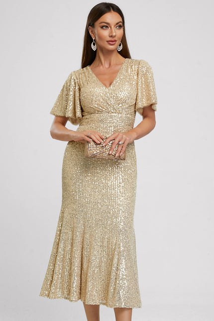 Robe Chic Éclat Doré - gallery 4