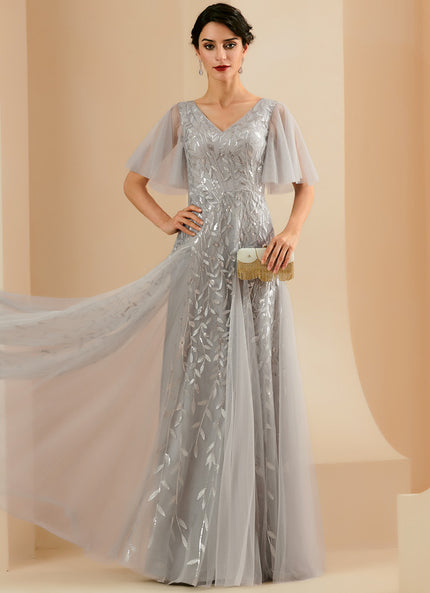 Robe Chic Argentée Légère