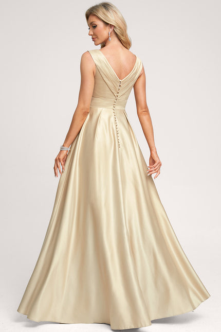 Robe Soirée Dorée Chic - gallery 1
