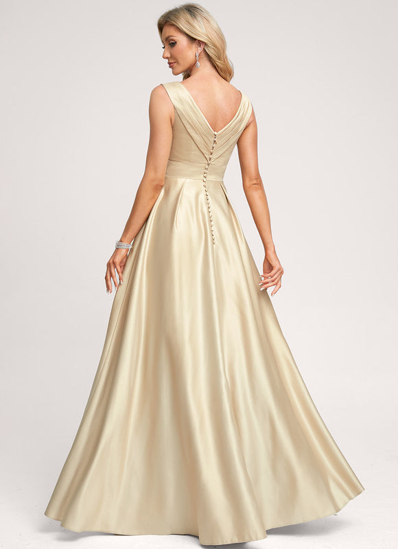 Robe Soirée Dorée Chic - gallery 1