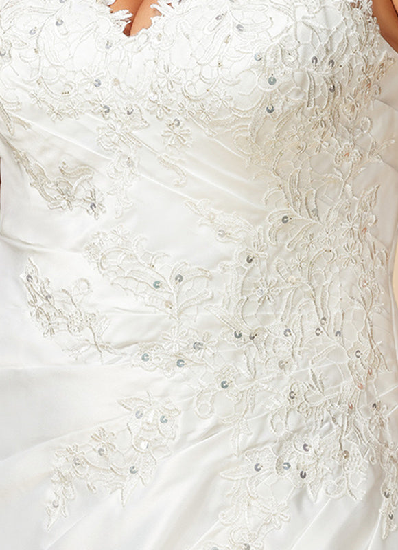 Robe Chic Satinée Traîne - gallery 4