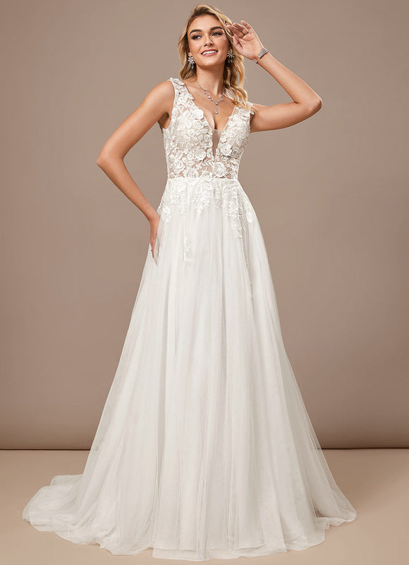 Robe Chic De Mariée Aérienne - gallery 1