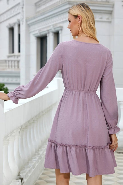 Robe Chic Dentelle Trapèze - gallery 4