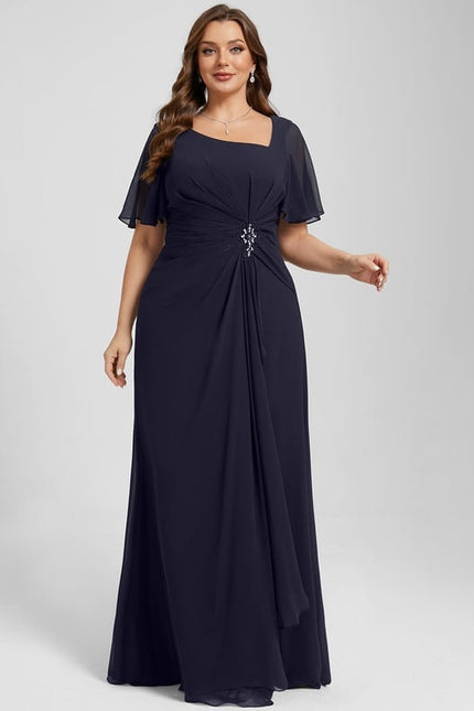 Robe Chic Mousseline Céleste - gallery 9