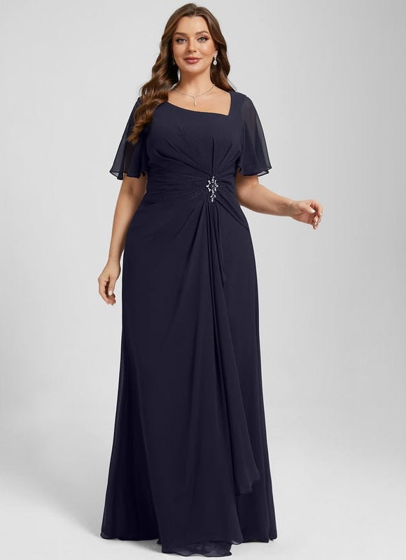 Robe Chic Mousseline Céleste - gallery 9