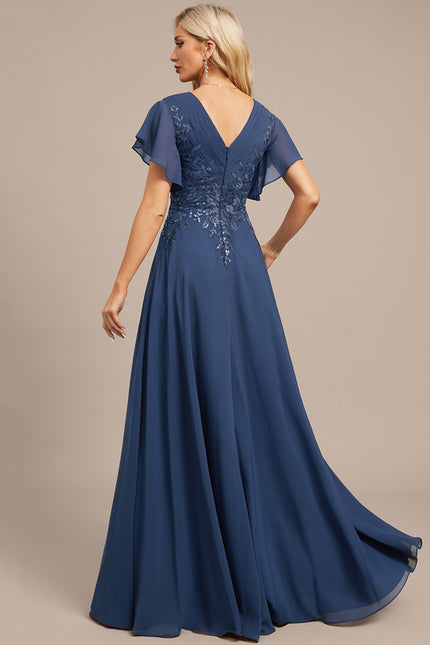 Robe Chic Bleu Nuit Élégante - gallery 7