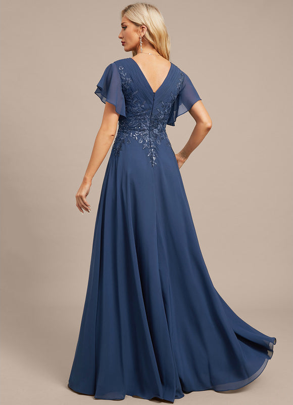 Robe Chic Bleu Nuit Élégante - gallery 7