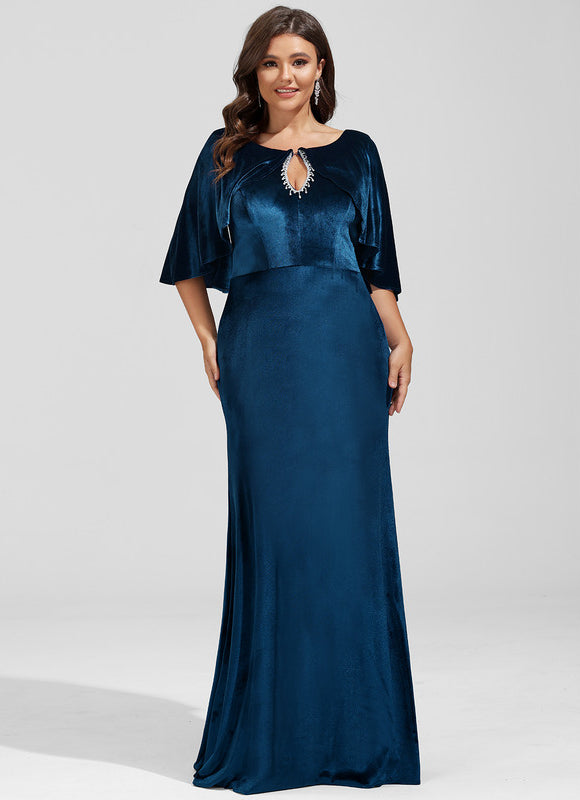 Robe Chic Bleu Canard Élégante - gallery 7