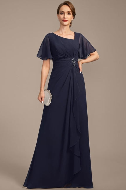 Robe Chic Mousseline Céleste