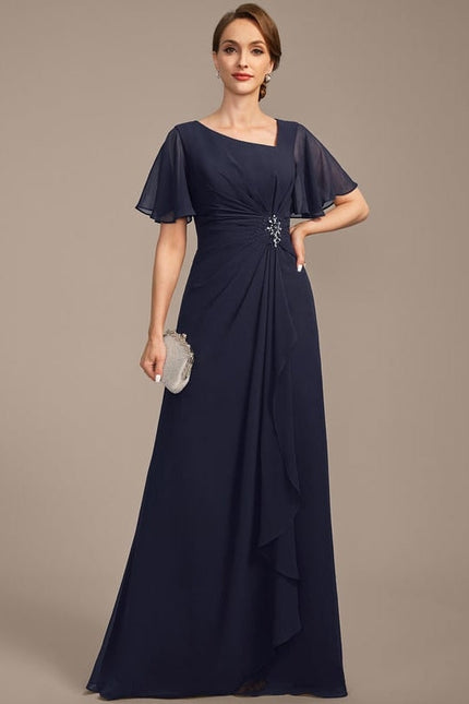 Robe Chic Mousseline Céleste