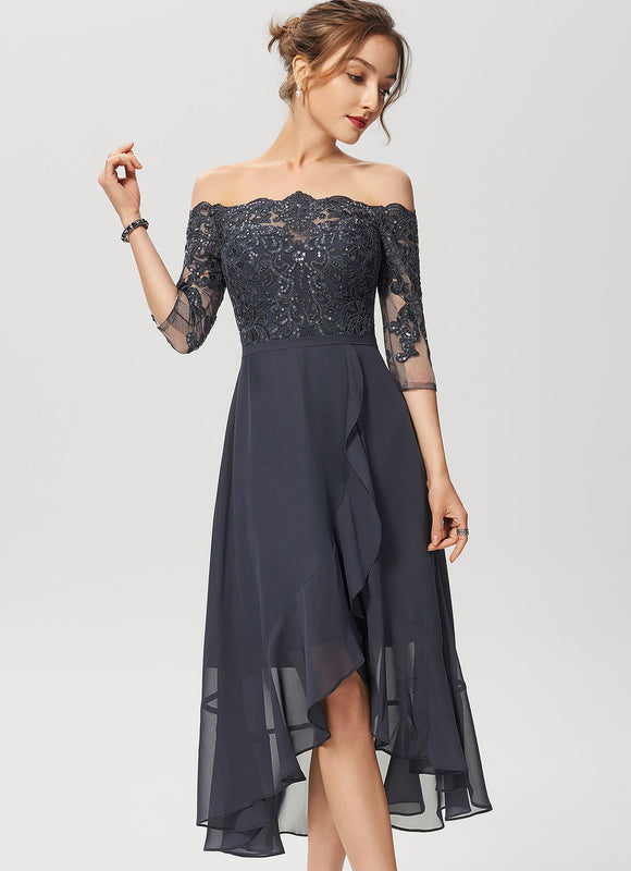 Robe Chic Asymétrique Éclatante
