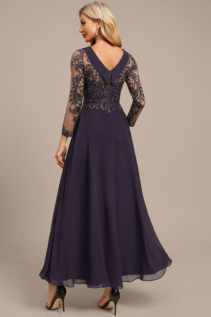 Robe Chic Élégance Violette - gallery 6