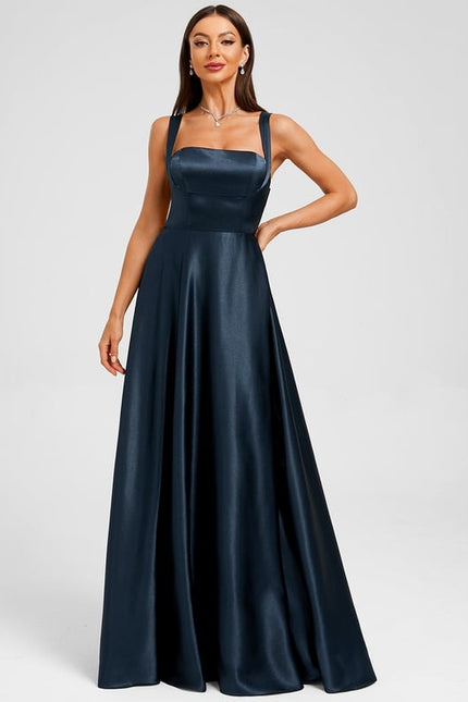 Robe Chic Soirée Satin Élégante - gallery 4
