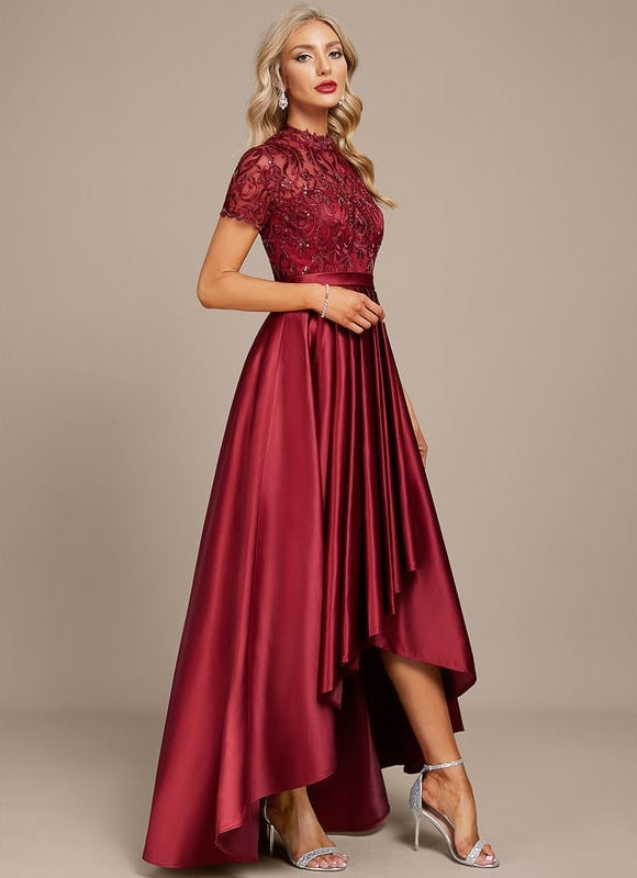 Robe Chic Satin Bordeaux Chic - gallery 3