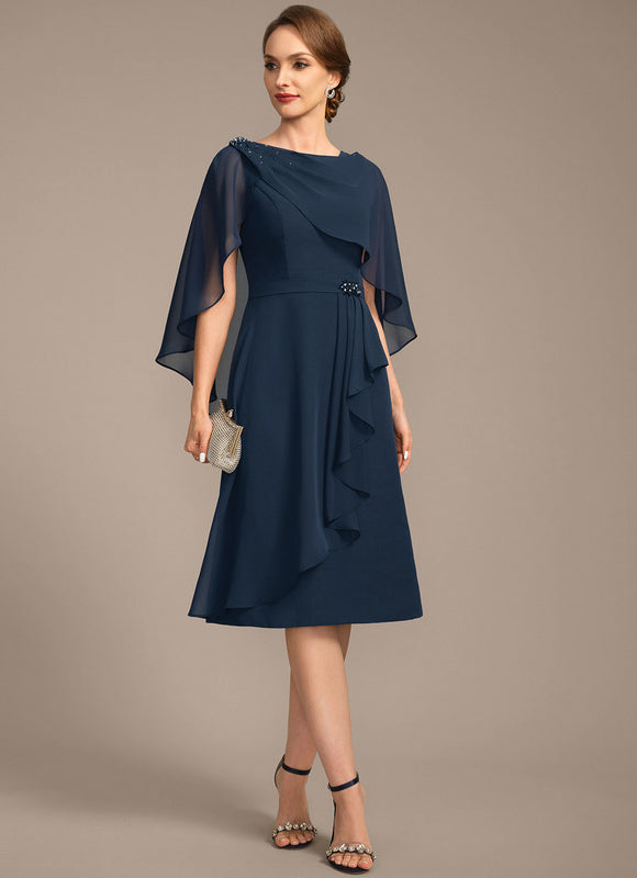 Robe Chic Bleu Élégant - gallery 3