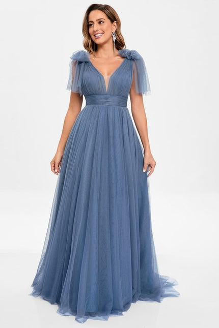 Robe Chic Tulle Bleu