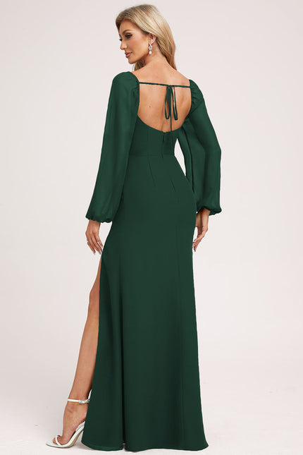 Robe Chic Satinée Beige - gallery 1