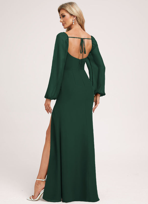 Robe Chic Satinée Beige - gallery 1