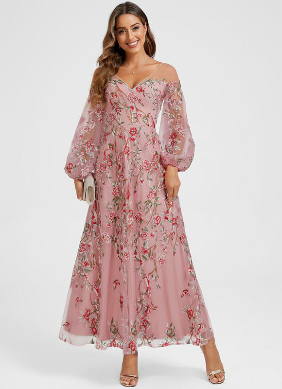 Robe Chic Noire Florale - gallery 5