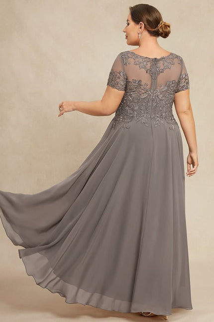 Robe Chic Illusion Grise - gallery 9