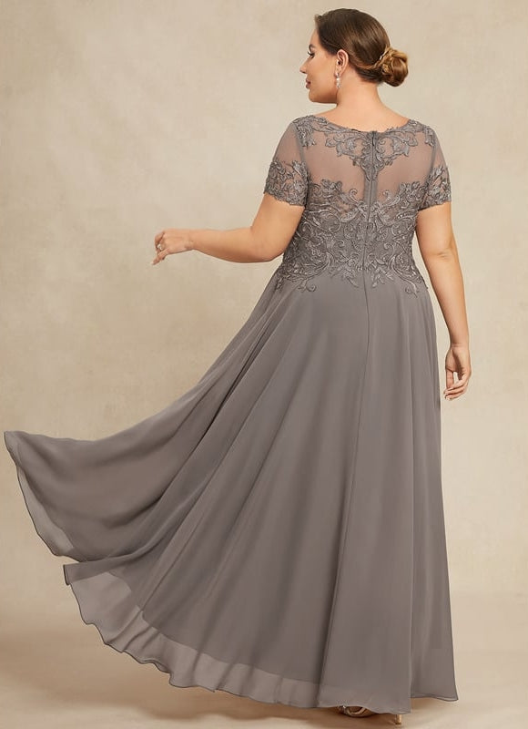 Robe Chic Illusion Grise - gallery 9