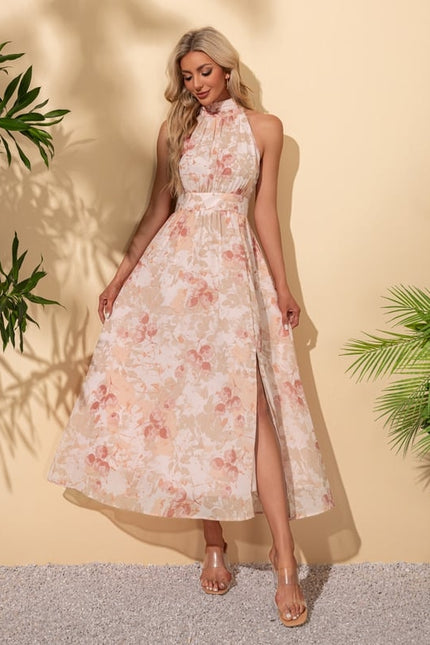 Robe Chic Halter Évasée - gallery 2
