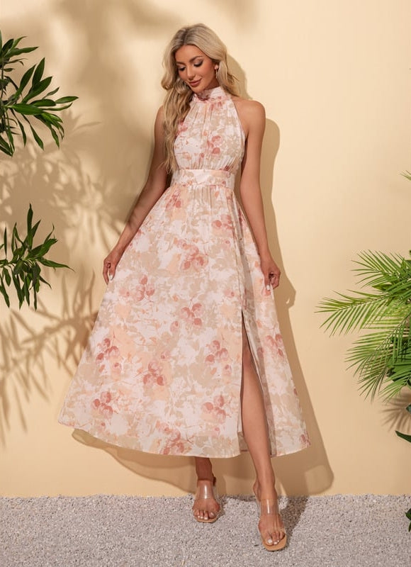 Robe Chic Halter Évasée - gallery 2