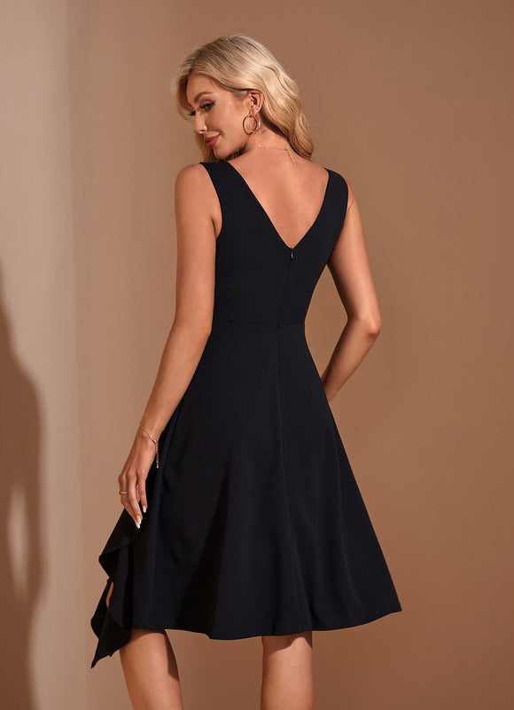 Robe Chic Noire Fluide - gallery 1
