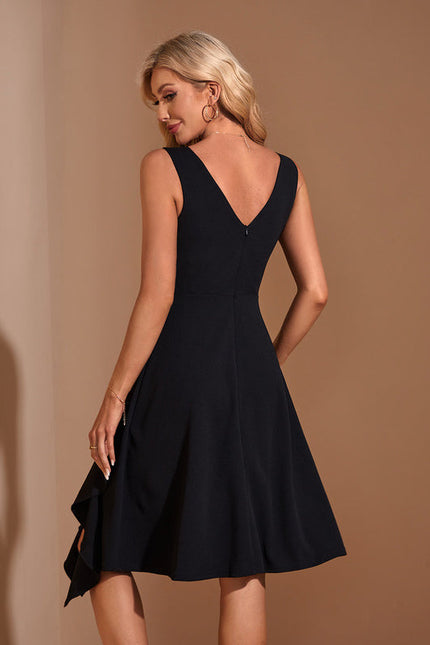 Robe Chic Noire Fluide - gallery 1