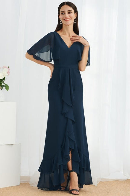 Robe Chic Mousseline Asymétrique