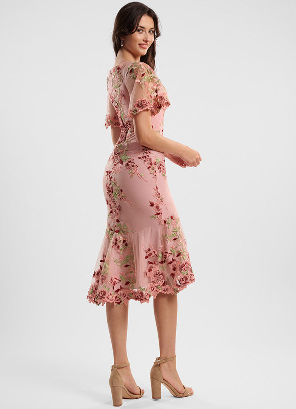 Robe Chic Évasée Brodée - gallery 4