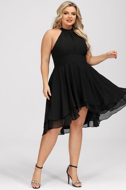 Robe Chic Noir Asymétrique Chic - gallery 5