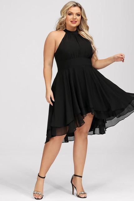 Robe Chic Noir Asymétrique Chic - gallery 5