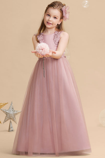 Robe Bohème Chic Dentelle Rose - gallery 1