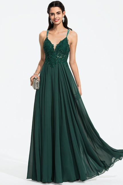 Robe Chic Vert Émeraude Flottante - gallery 9