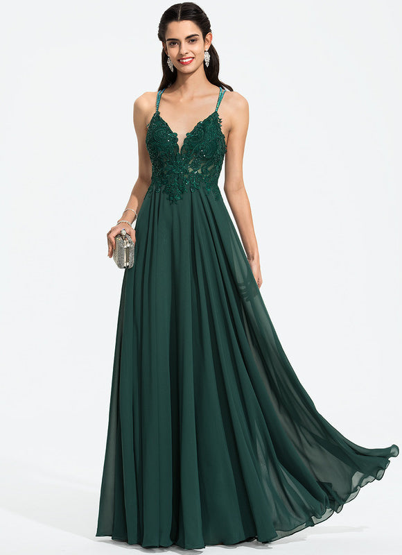 Robe Chic Vert Émeraude Flottante - gallery 9