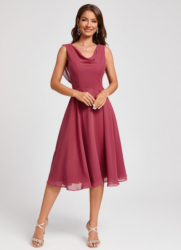 Robe Chic Violet Flottant - gallery 7