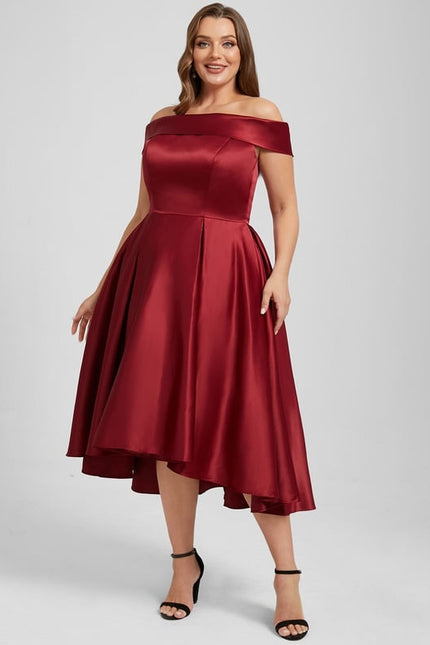 Robe Chic Bordeaux Élégance - gallery 9